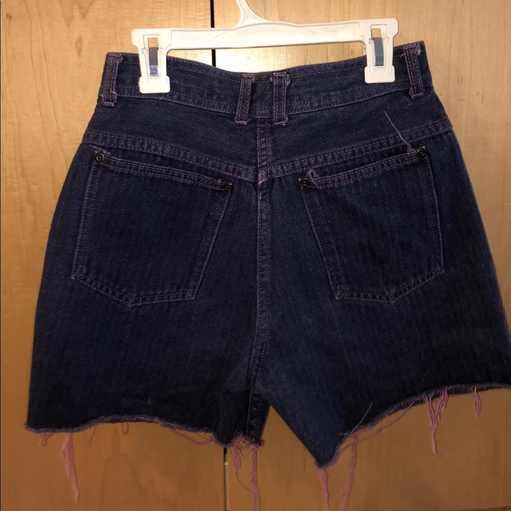 vintage purple high waisted shorts
